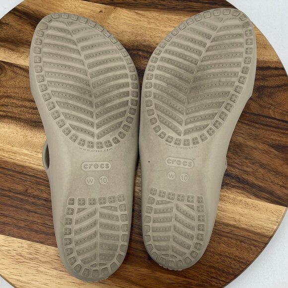 Crocs Kadee II 506756 Womens 10 Strappy Flats Slip On Beige Matte Sandals - Picture 10 of 11